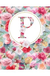 Letter P Lined Journal