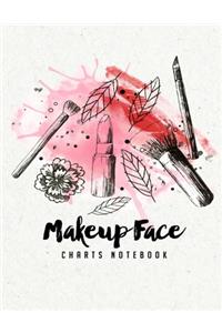 Makeup Face Charts Notebook