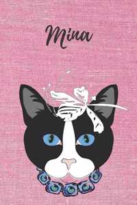 Mina Katzen-Malbuch / Notizbuch / Tagebuch