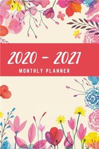 2020 - 2021 Monthly Planner