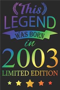 This Legend Was Born In 2003