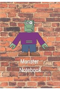 Monster Notebook Graffiti Monster on a Wall