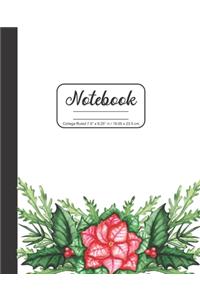 Notebook College Ruled 7.5 x 9.25 in / 19.05 x 23.5 cm