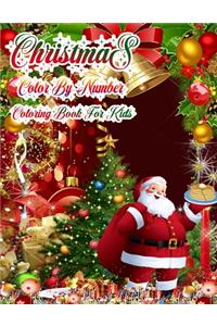 Christmas Color By Number Coloring Book For Kids