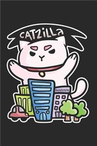 Catzilla Monster Cat Notebook