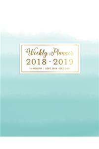 Weekly Planner 2018 - 2019, 16 Month Sept 2018 - Dec 2019