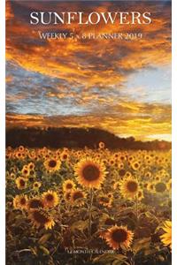 Sunflowers Weekly 5 x 8 Planner 2019