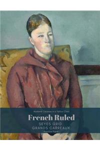 Madame Cezanne in a Yellow Chair French Ruled Seyes Grid Grands Carreaux