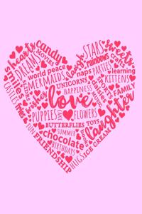 Heart Word Art Sketchbook