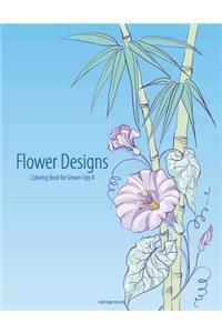Flower Designs Coloring Book for Grown-Ups 4