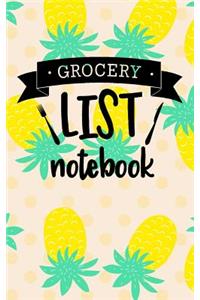 Grocery List Notebook