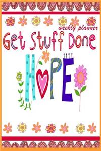 Get stuff done weekly planner