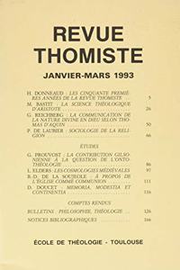 Revue Thomiste - 1/1993