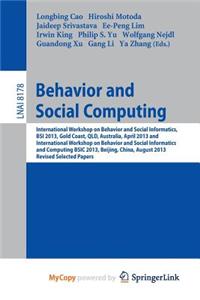Behavior and Social Computing