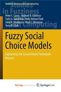 Fuzzy Social Choice Models