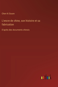 L'encre de chine, son histoire et sa fabrication
