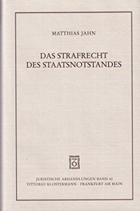 Das Strafrecht Des Staatsnotstandes