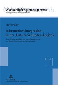 Informationsintegration in Der Just-In-Sequence-Logistik