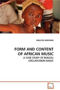 Form and Content of African Music
