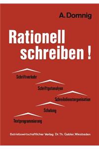 Rationell schreiben!