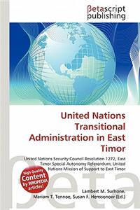United Nations Transitional Administration in East Timor
