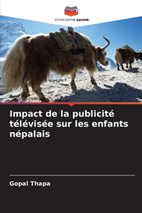 Impact de la publicité télévisée sur les enfants népalais