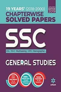 SSC Chapterwise Solved Papers General Studies 2019 (Old Edition)