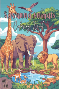 Savanna Animals Coloring Book