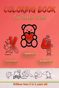 Coloring book for little ones, 60 drawings and various subjects