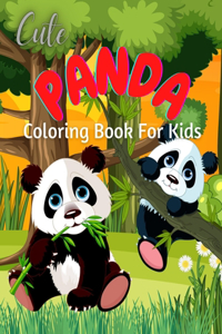 Cute Panda Coloring Book For Kids