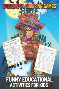 Halloween Coloring Games Funny Educational Activities For Kids