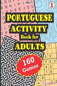 PORTUGUESE ACTIVITY Book for ADULTS; 160 Games