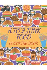 A To Z Junk Food Coloring Book