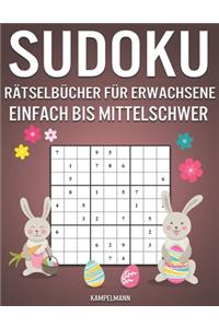 Sudoku Rätselbücher für Erwachsene Einfach bis Mittelschwer