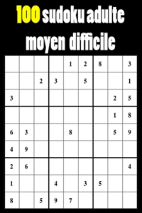 100 sudoku adulte moyen difficile