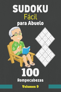 Sudoku Fácil para Abuelo. 100 Rompecabezas Volumen 9