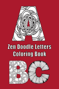 Zen Doodle Letters Coloring Book