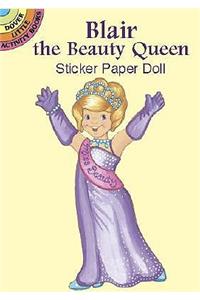 Blair the Beauty Queen Sticker Paper Doll