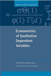 Econometrics of Qualitative Dependent Variables