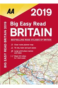 AA Big Easy Read Atlas Britain 2019