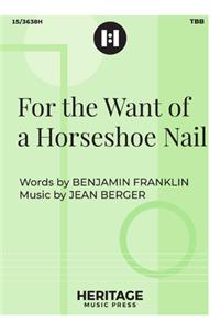 For the Want of a Horseshoe Nail