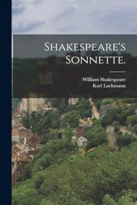 Shakespeare's Sonnette.