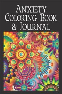 Anxiety Coloring Book & Journal