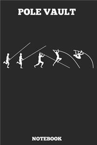 Pole Vault Notebook: Great gift Idea Pole Vault Coach (6x9 - 110 Blank Pages )