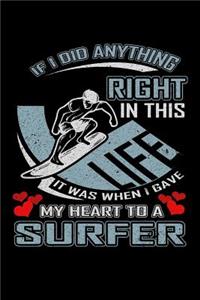 If I Did Anything Right in This Life It Was When I Gave My Heart to a Surfer