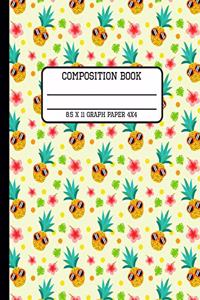 Composition Book Graph Paper 4x4