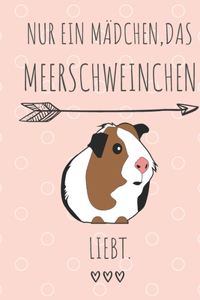 Nur ein Mädchen, das Meerschweinchen liebt.