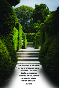 Funeral Bulletin: Many Mansions (Package of 100)