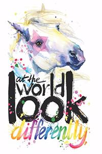 Back to School Composition Unicorn Notebook for Girls Creative Inspiration Quote for Elementary Students Wide Ruled Journal