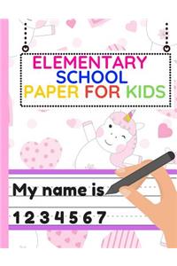 Elementary School Paper for Kids